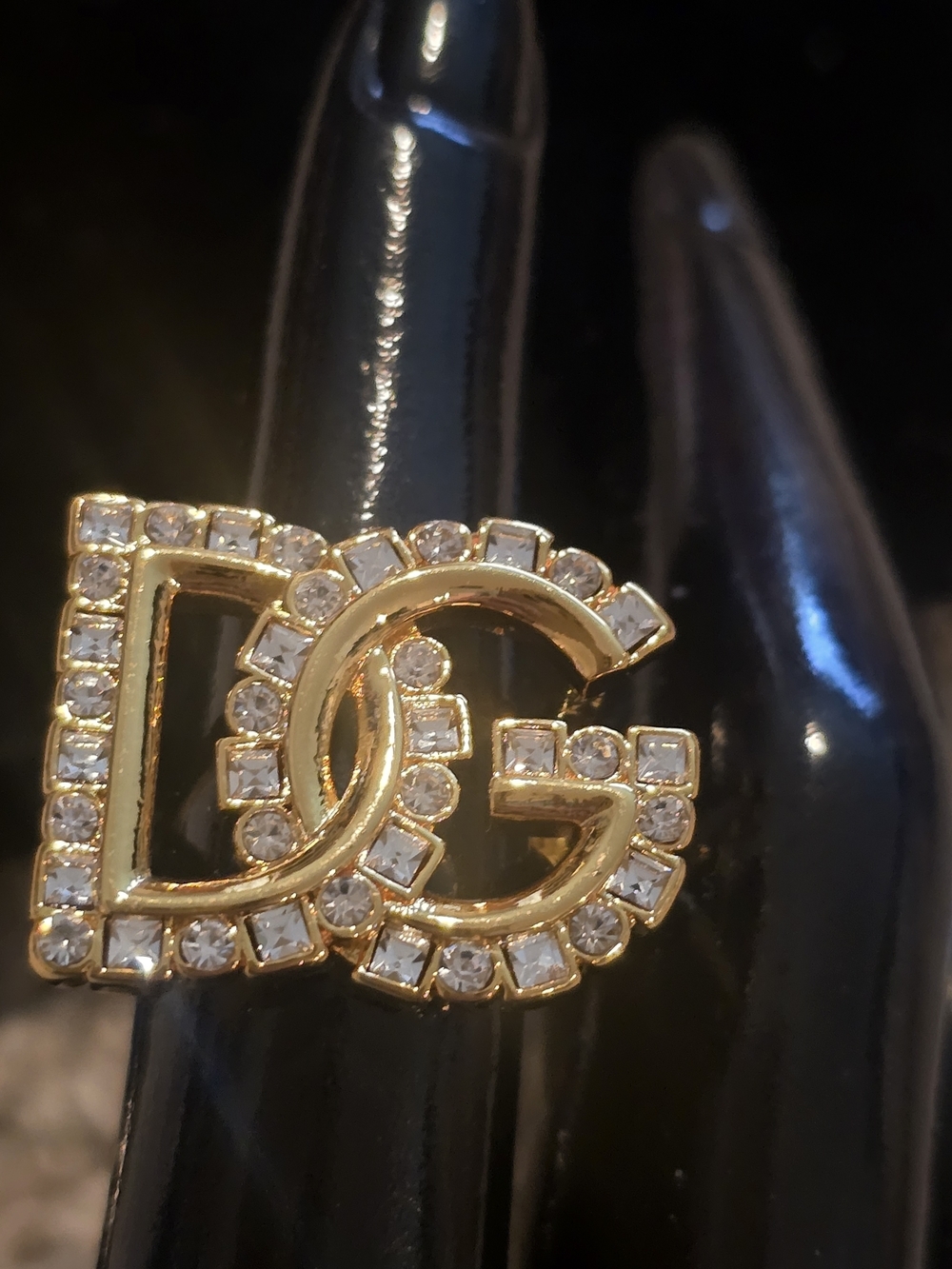 D&G Gold Crystal Ring - Picture 2 of 8